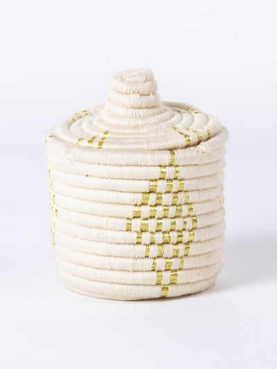 Wool Pot – White, Gold