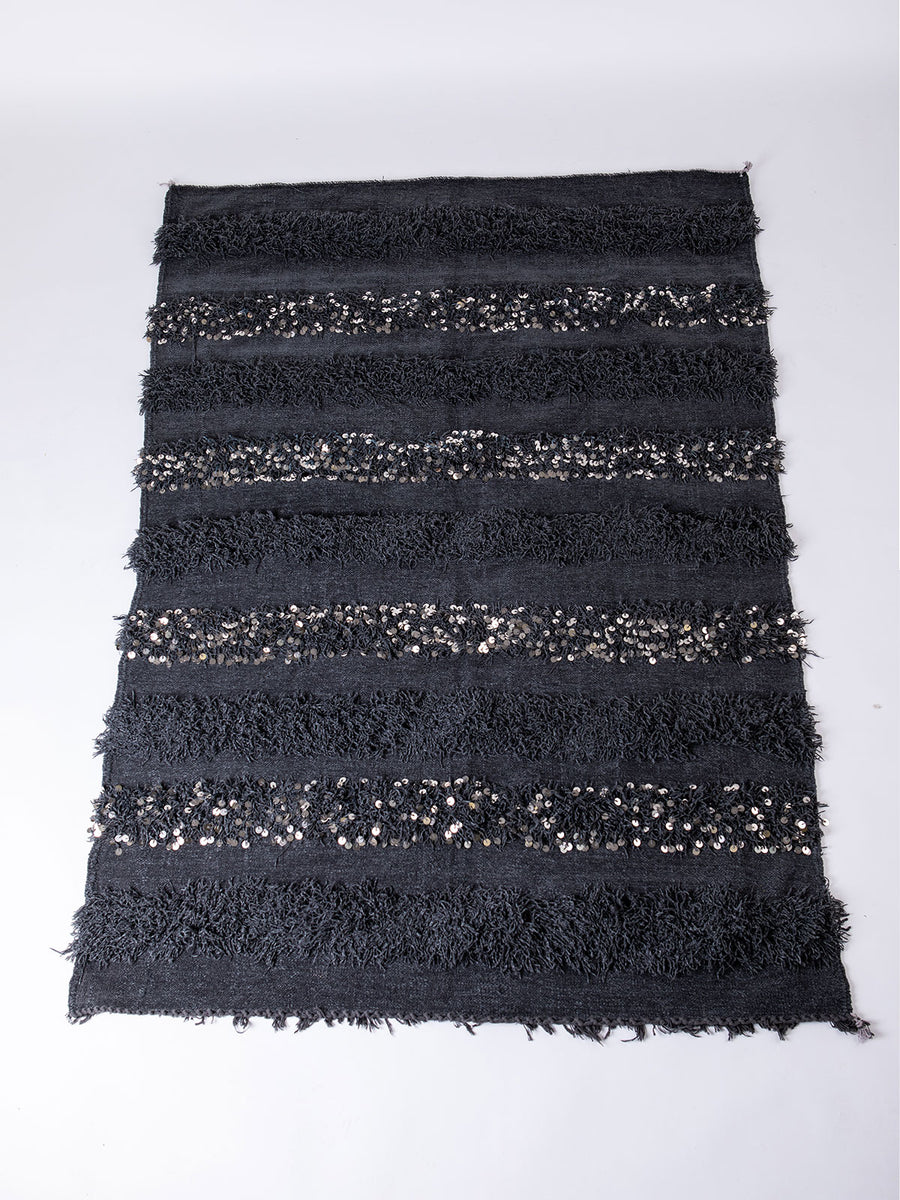 Contemporary Handira – Charcoal – Boho Sahara Ltd