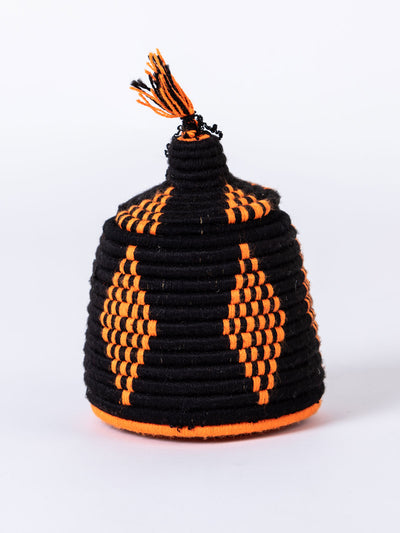 Wool Pot – Black, Orange